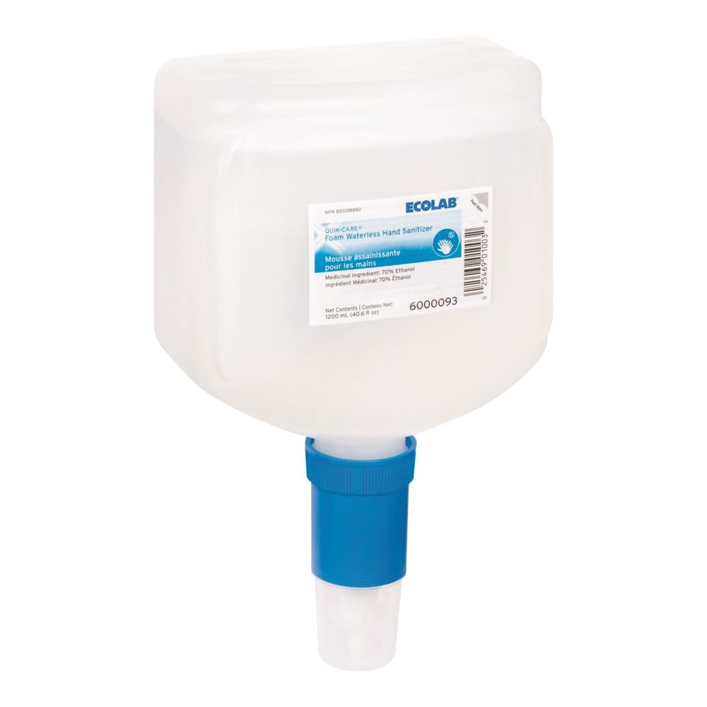 Ecolab® Quik-Care Foam Hand Sanitizer 1200 ml.